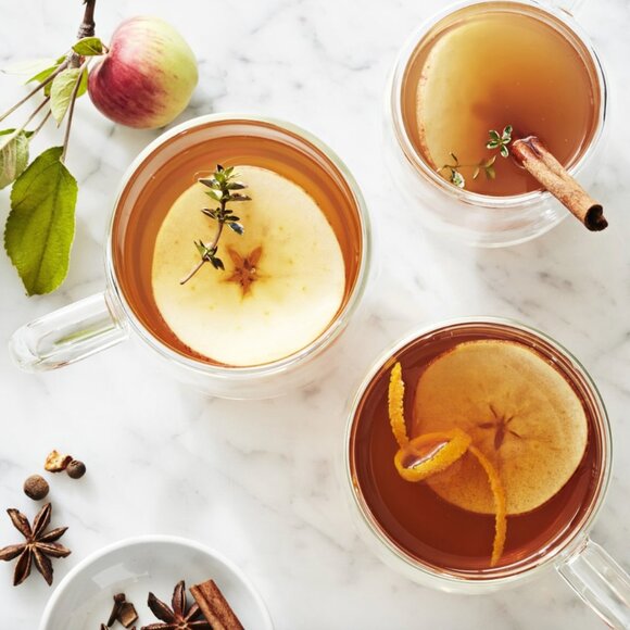 NEW 2 Williams Sonoma Double-Wall Glass Coffee Mugs - Picture 3 of 11